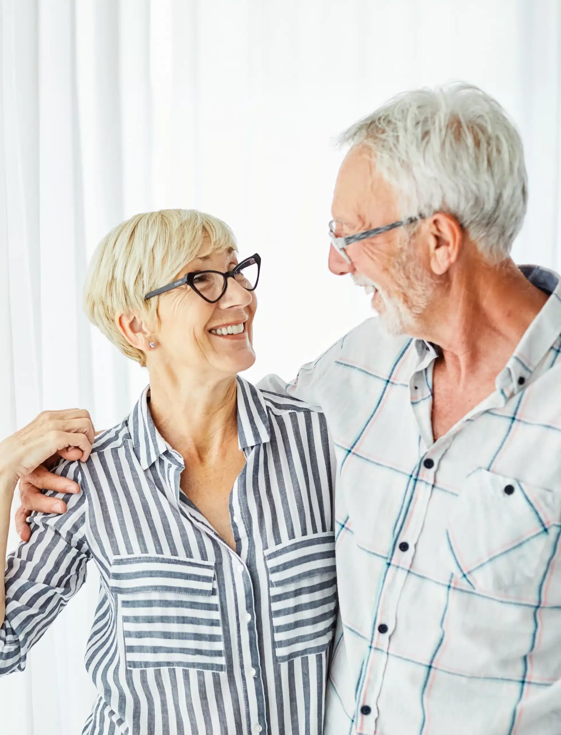 couple smiling together, representing satisfaction with the Emergency Dentistry in Horizon City TX